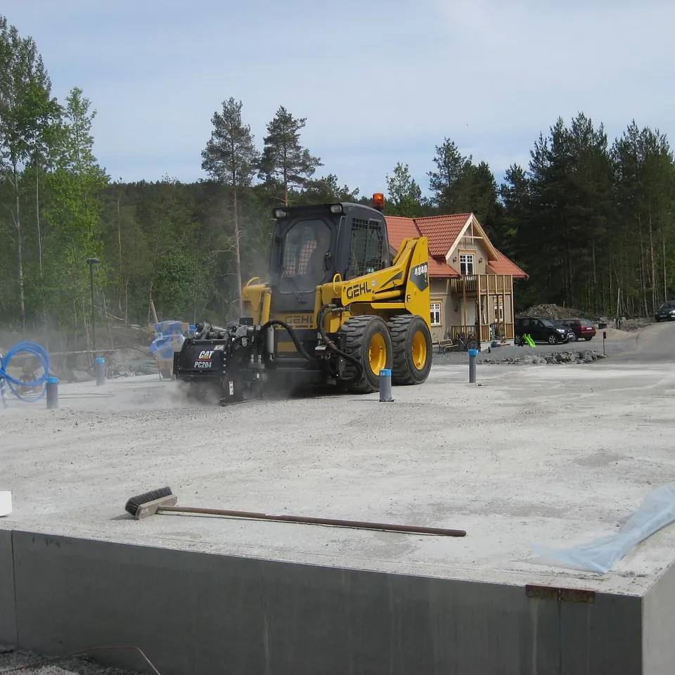 Betong grunnmur til hus
